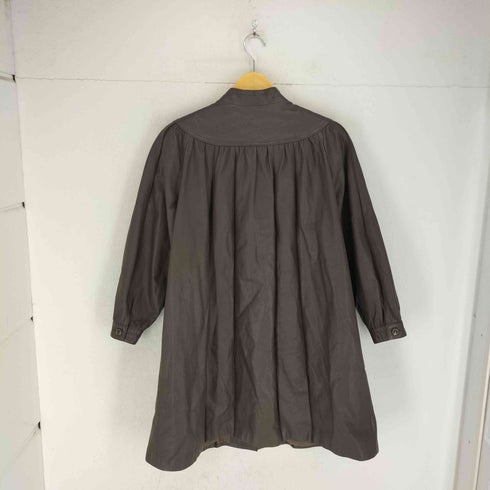 cow leather カウレザースタンドカラーデザインコート レディース F