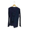 ヨウジヤマモト Yohji Yamamoto SUPER 100 WOOL FRAISE DRAPE DETAIL R NECK LONG SLV T レディース 2