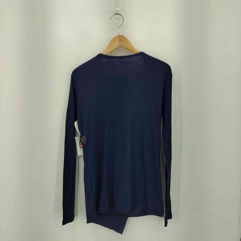 ヨウジヤマモト Yohji Yamamoto SUPER 100 WOOL FRAISE DRAPE DETAIL R NECK LONG SLV T レディース 2