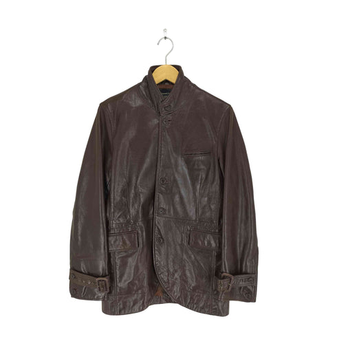 Diamond Geezer cow leather 袖ベルトレザージャケット メンズ 3