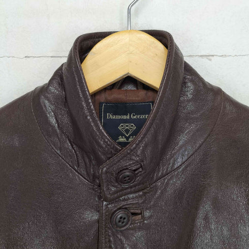 Diamond Geezer cow leather 袖ベルトレザージャケット メンズ 3