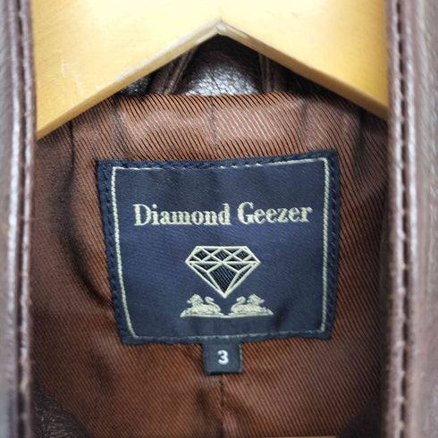 Diamond Geezer cow leather 袖ベルトレザージャケット メンズ 3