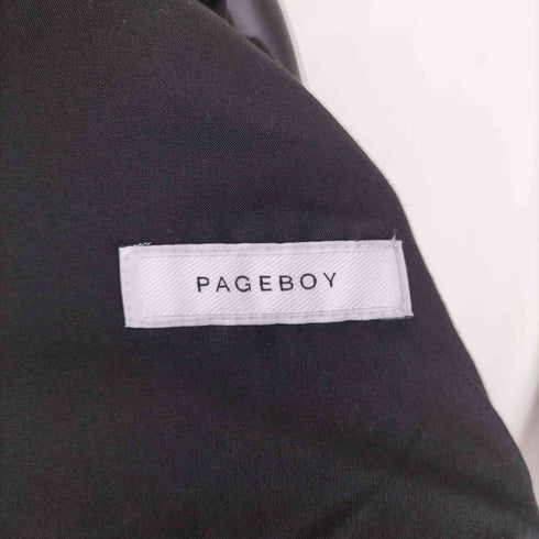 ページボーイ PAGEBOY フェイクムートンロングコート レディース M