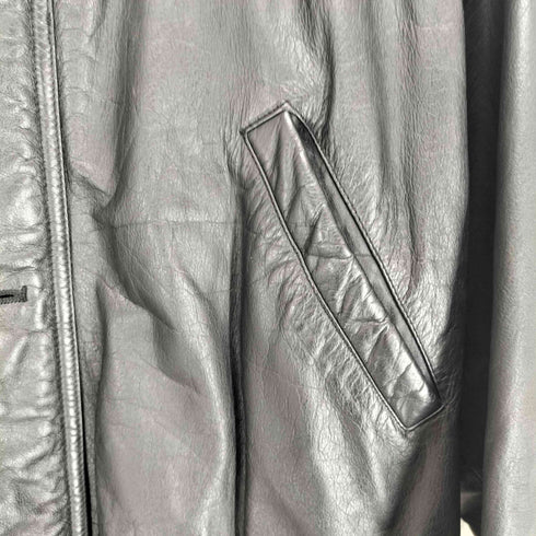 RECUERDO CLUB cow leather 裏地キルティングカウレザーカーコート メンズ M