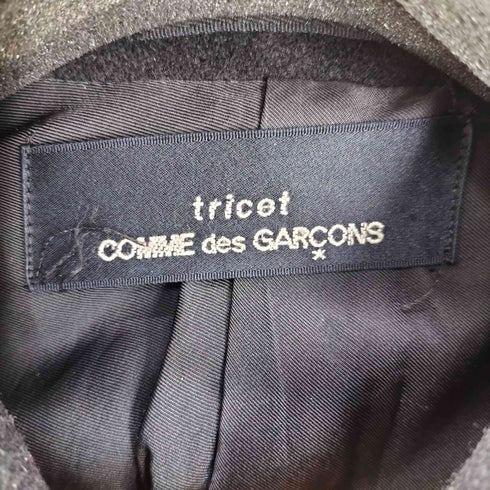 トリココムデギャルソン tricot COMME des GARCONS AD1996 90S ウール ナイロン 混紡 バルマカーン ステンカラーコート メンズ