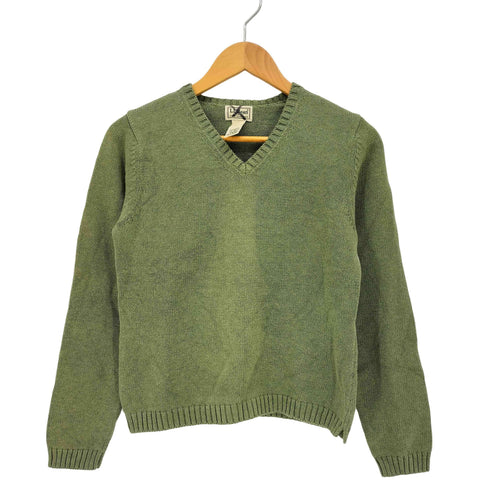 エルエルビーン L.L.Bean Vネック コットン ニット レディース XS-REG