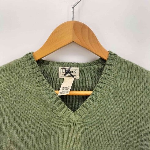エルエルビーン L.L.Bean Vネック コットン ニット レディース XS-REG
