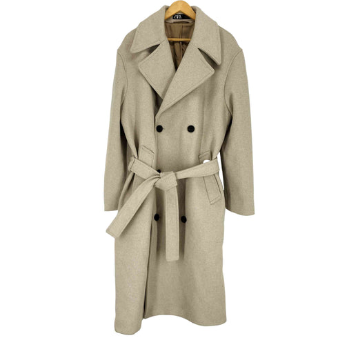 ザラ ZARA WITH WOOL ウールトレンチコート メンズ L