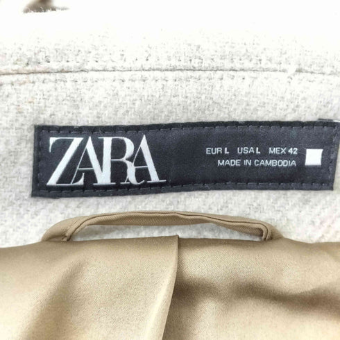 ザラ ZARA WITH WOOL ウールトレンチコート メンズ L