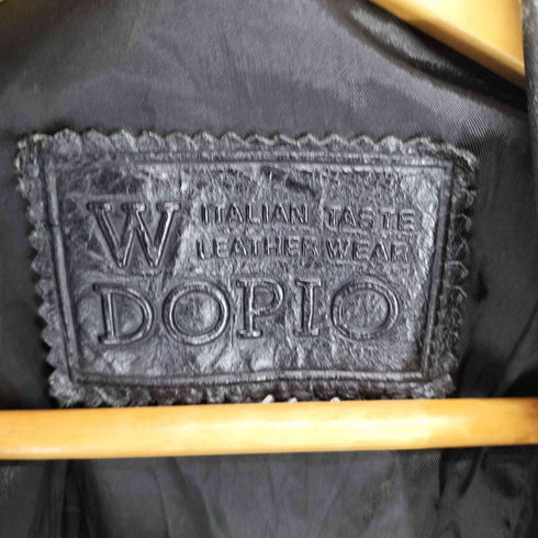 W DOPIO cow leather カウレザーハーフコート レディース 9