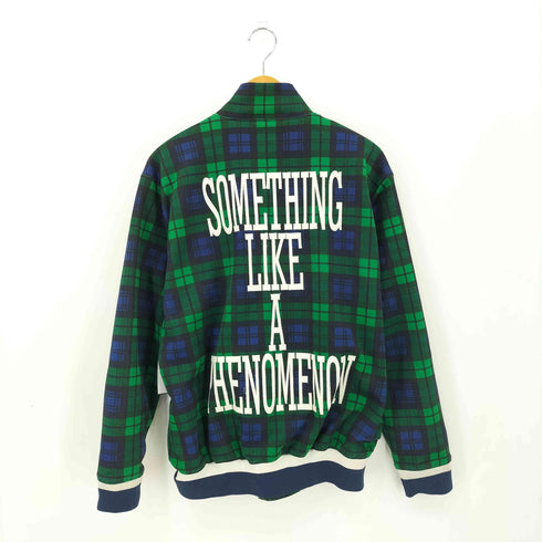 フェノメノン PHENOMENON ブラックウォッチ フルジップ リバーシブル トラックジャケット メンズ M