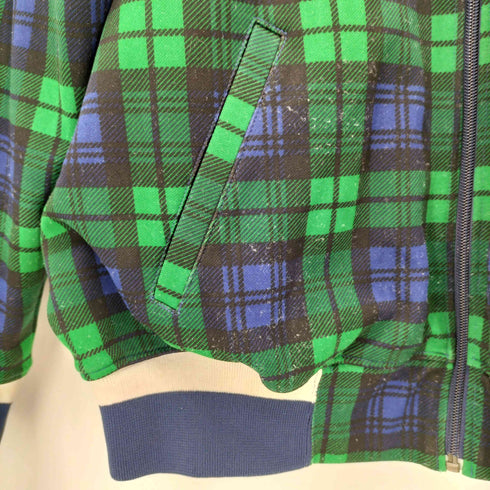 フェノメノン PHENOMENON ブラックウォッチ フルジップ リバーシブル トラックジャケット メンズ M