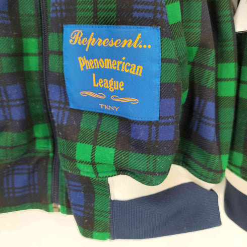 フェノメノン PHENOMENON ブラックウォッチ フルジップ リバーシブル トラックジャケット メンズ M