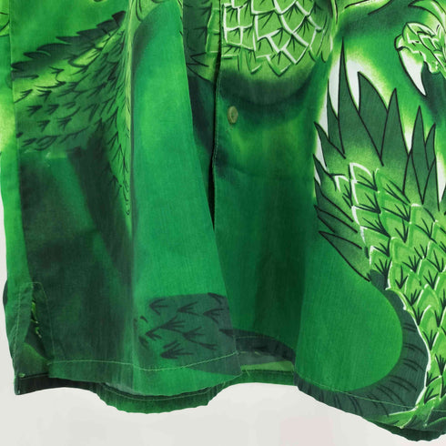 BROTHER ドラゴンプリントシャツ メンズ S