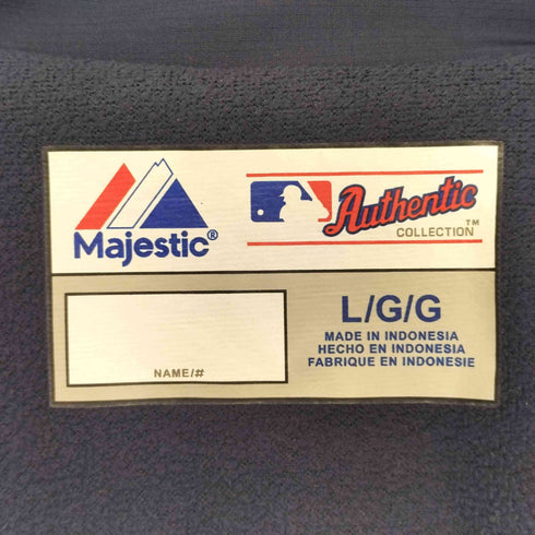 マジェスティック MAJESTIC ベースボールチーム 裏起毛 ナイロン ジップアップジャケット メンズ import:L