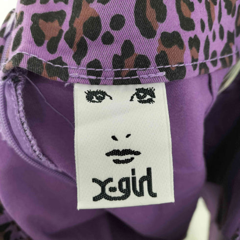 エックスガール X-girl Y2K レオパード柄 ミニ スカート レディース JPN:2