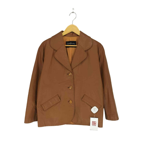 Pastel Ma'am cow leather カウレザー3Bテーラードジャケット レディース