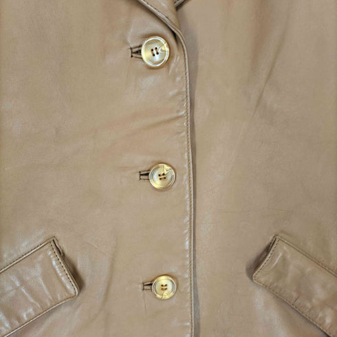 Pastel Ma'am cow leather カウレザー3Bテーラードジャケット レディース