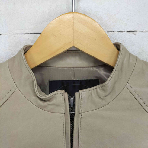 アンタイトル UNTITLED lamb leather ラムレザーシングルライダースジャケット レディース