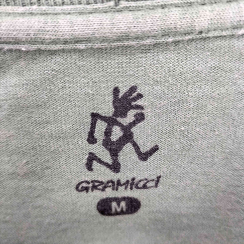 グラミチ GRAMICCI ロゴ刺繍 クルーネック S/S Tシャツ メンズ import:M