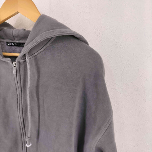 ザラ ZARA オーバーサイズジップパーカー レディース import:L
