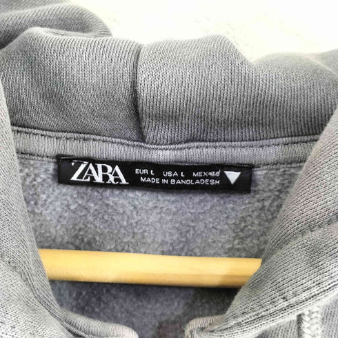 ザラ ZARA オーバーサイズジップパーカー レディース import:L