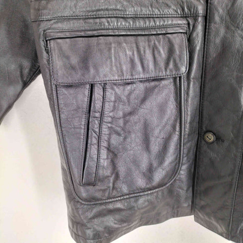 PIERRE BONEE cow leather カウレザーカーコート メンズ LL