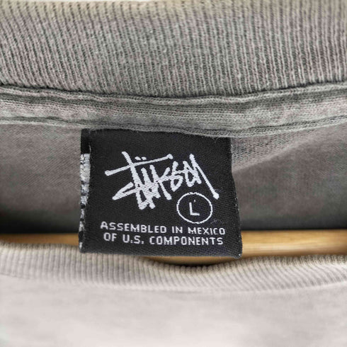 ステューシー Stussy 00S メキシコ製 スカルプリント クルーネック S/S Tシャツ メンズ import:L
