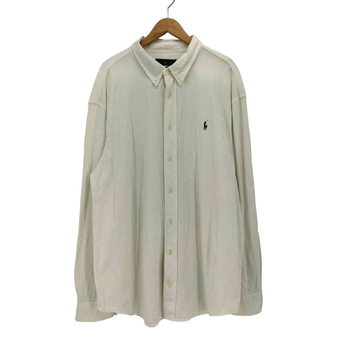ラルフローレン RALPH LAUREN KNIT OXFORD ポニー刺繍 ニット オックスフォード L/S ボタンダウン シャツ メンズ 2XB