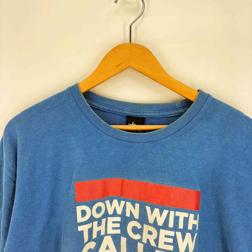 ステューシー Stussy メキシコ製 DOWN WITH THE CREW プリント クルーネック S/S Tシャツ メンズ import:XL