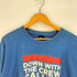 ステューシー Stussy メキシコ製 DOWN WITH THE CREW プリント クルーネック S/S Tシャツ メンズ import:XL