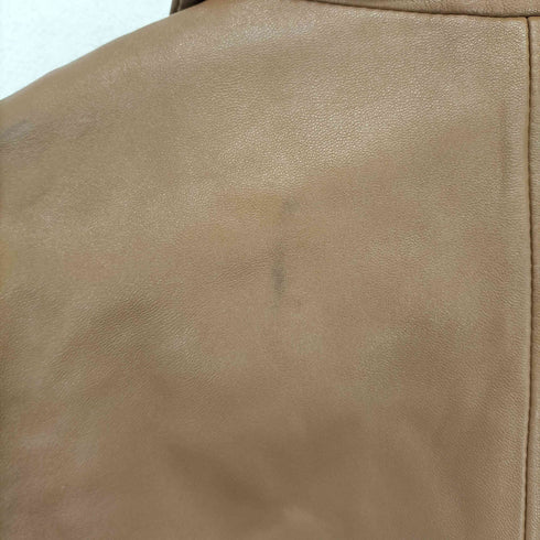 ru lamb leather ラムレザーショートピーコート レディース 3