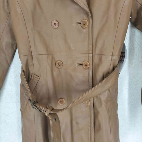 ru lamb leather ラムレザーショートピーコート レディース 3