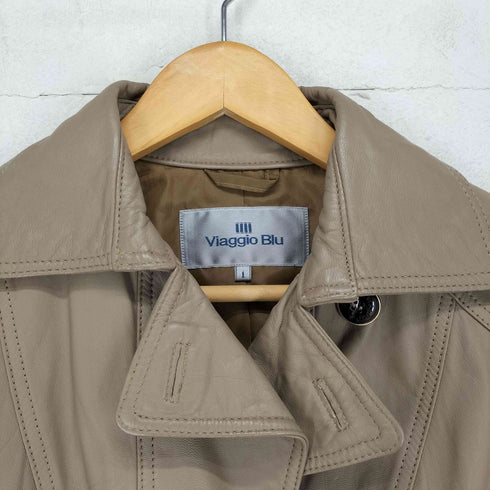 viaggio Blu lamb leather ラムレザージャケット レディース 1