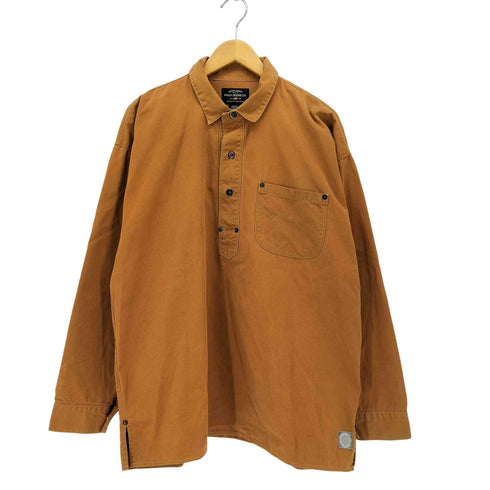 ポロジーンズカンパニーラルフローレン POLO JEANS COMPANY RALPH LAUREN メタルボタン プルオーバー ワーク ライトダック シャツ メンズ import:M