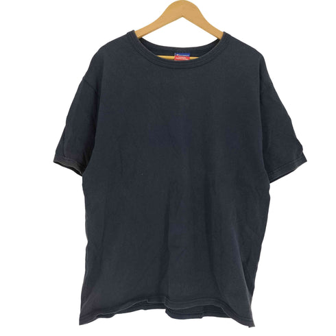 チャンピオン Champion AUTHENTIC 袖 目有り 無地 クルーネック S/S Tシャツ メンズ import:L