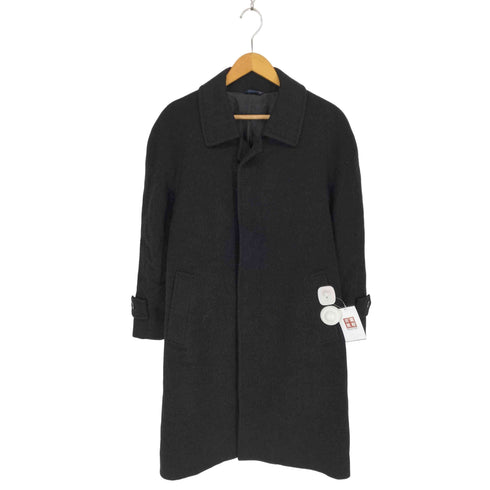 moda d'italia pure cashmere カシミヤ100 比翼ステンカラーコート メンズ S