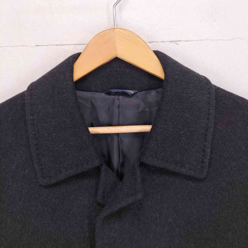 moda d'italia pure cashmere カシミヤ100 比翼ステンカラーコート メンズ S