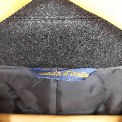 moda d'italia pure cashmere カシミヤ100 比翼ステンカラーコート メンズ S