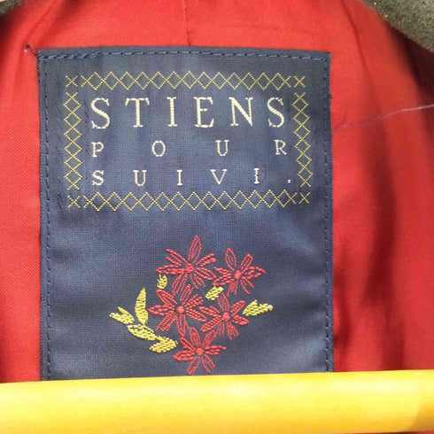 STIENS pour suivi.エンブレム 刺繍 2B テーラード ジャケット 紺ブレ 金ボタン オンワード レディース 2
