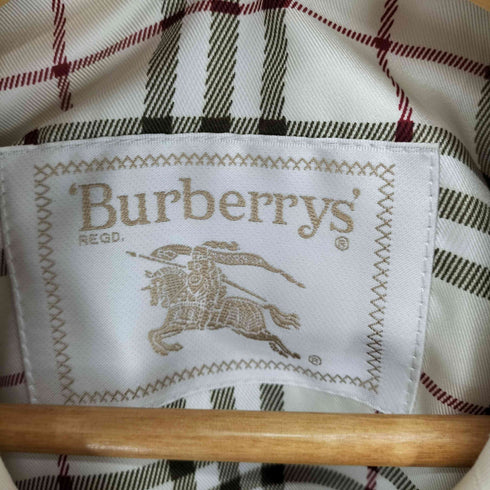 バーバリーズ BURBERRYS 裏地チェックシルク混ステンカラーコート レディース 9AR