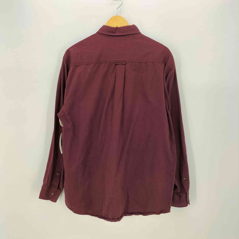 ジョンアッシュフォード JOHN ASHFORD 90-00S ヘリンボーン ツイル L/S ボタンダウン シャツ メンズ import:L