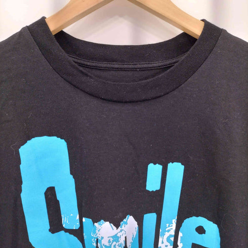 SMILE 両面プリントクルーネックTシャツ メンズ L
