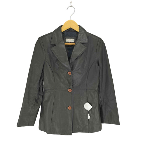 MONIQUE cow leather カウレザーショートコート レディース 38