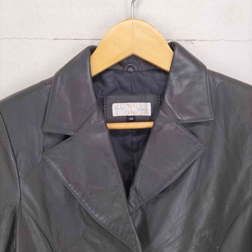 MONIQUE cow leather カウレザーショートコート レディース 38