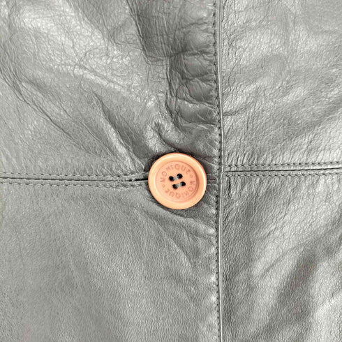 MONIQUE cow leather カウレザーショートコート レディース 38