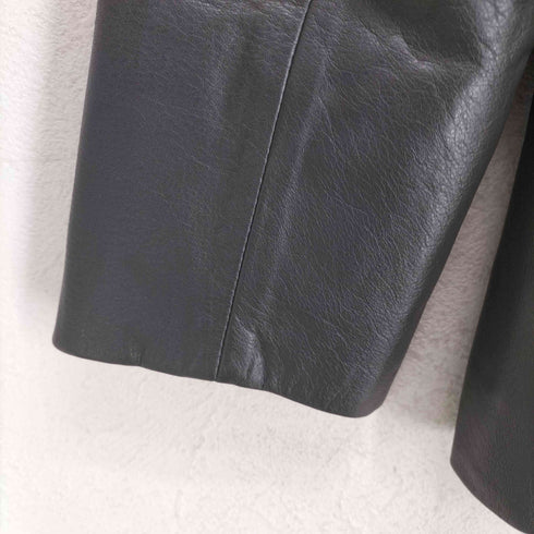 MONIQUE cow leather カウレザーショートコート レディース 38