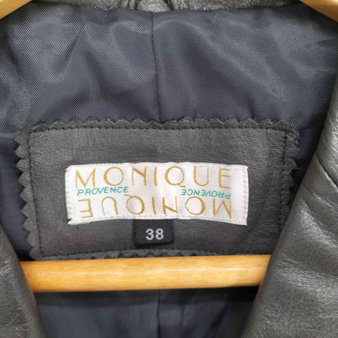 MONIQUE cow leather カウレザーショートコート レディース 38