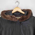 neuf cent neuf lamb leather rex rabbit fur ラムレザーレッキスファーコート レディース 40
