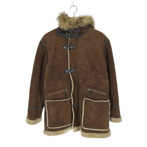 ルーシャット ROUSHATTE フェイクムートンフーデットジャケット ファイヤーマンフック メンズ JPN:M
